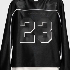 Black Number 23 Mesh Hockey Jersey